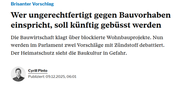 Busse bei ungerechtfertigten Einsprachen? Die Luzerner Ständerätin Andrea Gmür schlägt Lösungen für blockierte Wohnbauprojekte vor